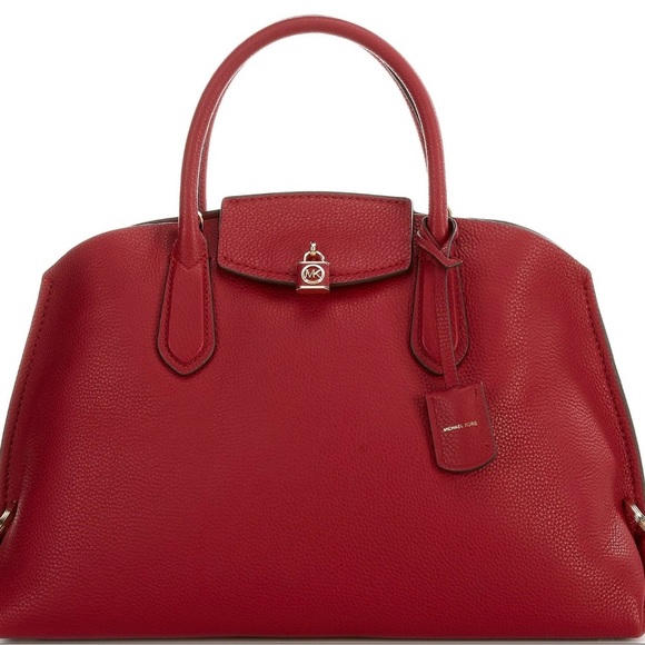 Michael Kors Cherry Red Satchel - Picture 1 of 9